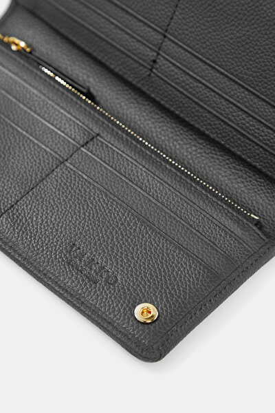 BLACK MONOGRAM WALLET 5