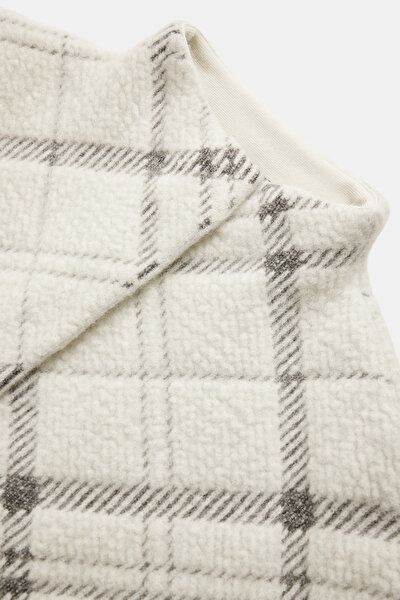 LIGHT GREY WOOL POLYAMIDE REEFER JACKET 3