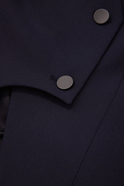 NAVY BLUE V NECK VEST 4