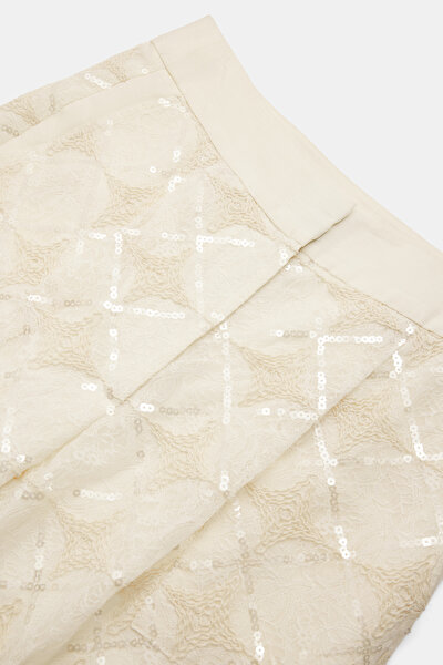 NATÜREL DANTELLİ STRAİGHT PANTOLON 3