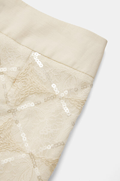 NATÜREL DANTELLİ STRAİGHT PANTOLON 4