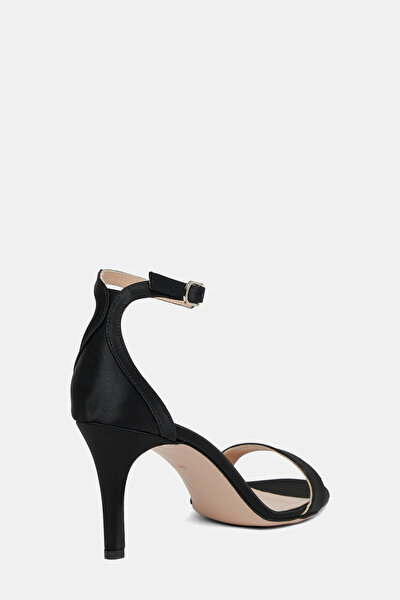 BLACK SATIN SHOE 3