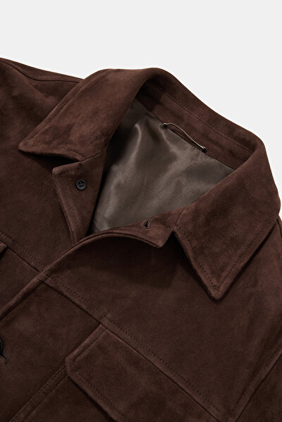 BROWN LEATHER COAT 3