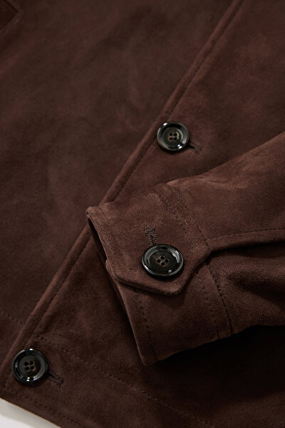 BROWN LEATHER COAT 4