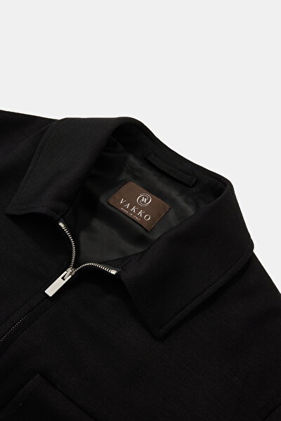 BLACK LYOCEL COAT 3