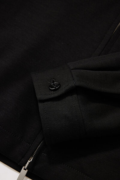 BLACK LYOCEL COAT 4