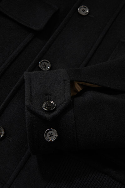 BLACK WOOL/CASHMERE COAT 4