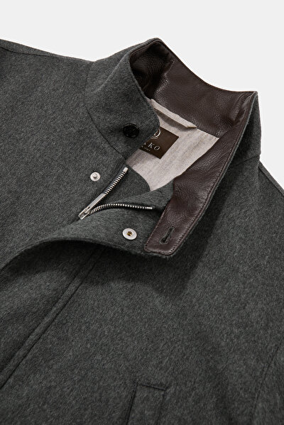 SMOKED WOOL/CASHMERE REEFER JACKET 3