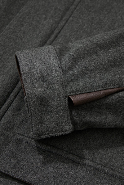 SMOKED WOOL/CASHMERE REEFER JACKET 4