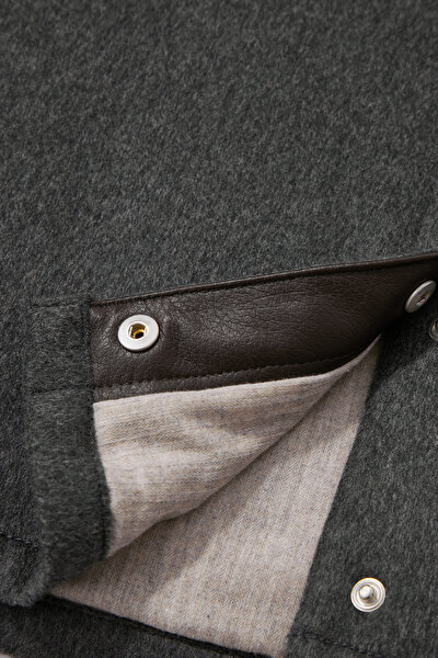 SMOKED WOOL/CASHMERE REEFER JACKET 5