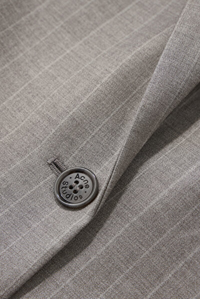 GREY BUTTONED WOOL JACKET 4