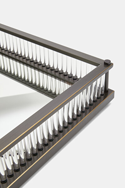 AYNA YÜZEYLİ METAL ÇERÇEVELİ TEPSİ 3