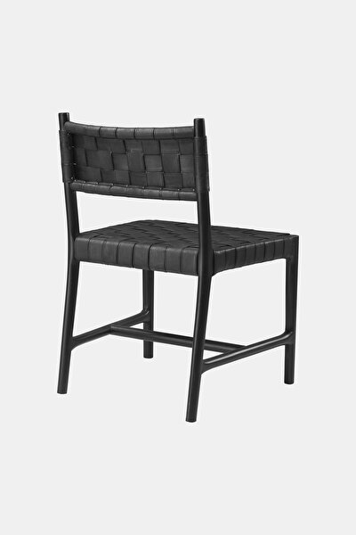 DINING CHAIR TIBERIO BLACK LEATHER CLASS 5