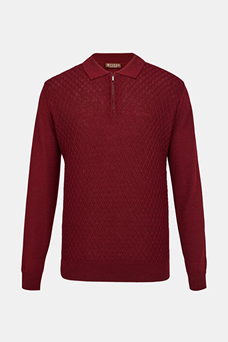 BORDO POLO YAKA TRİKO