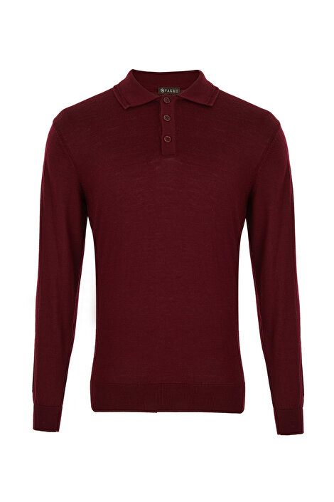 BORDO POLO YAKA TRİKO