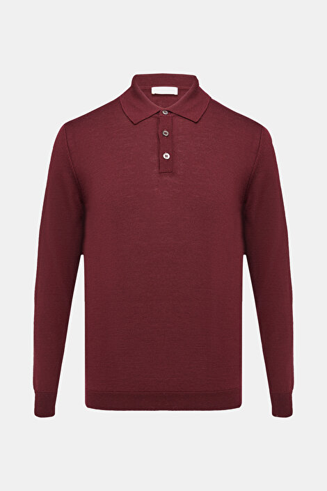 BORDO POLO YAKA TRİKO