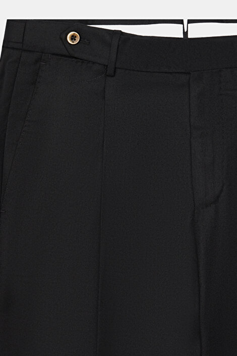 SIYAH DÜZ FLANEL PANTOLON_4