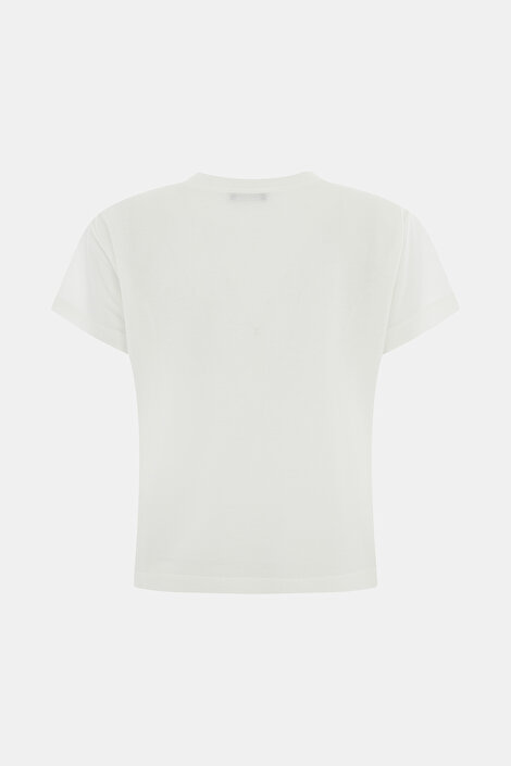 EKRU V YAKA KISA KOLLU T-SHIRT_2