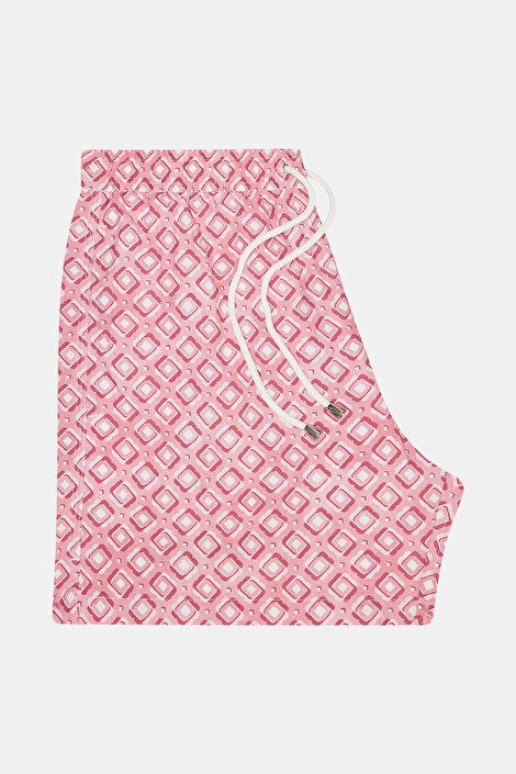 PEMBE DESENLİ LASTİKLİ MAYO_4