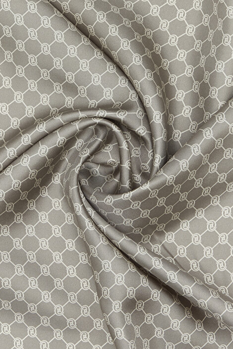 KUM MONOGRAM TWILL EŞARP_3