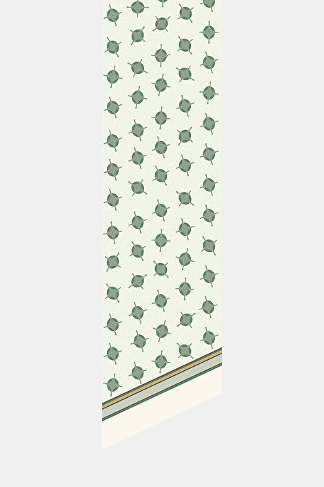 AÇIK YEŞİL GEOMETRİK DESENLİ TWILL FULAR_2