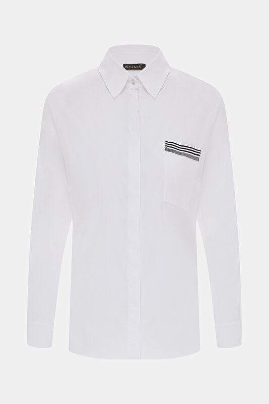 WHITE LONG SLEEVE SHIRT