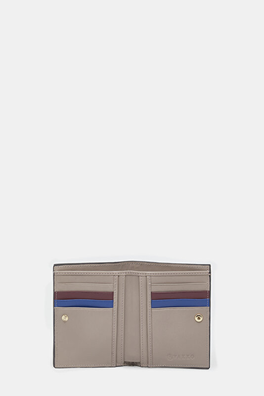 NAVY BLUE LEATHER WALLET 4
