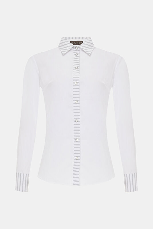 WHITE LONG SLEEVE SHIRT