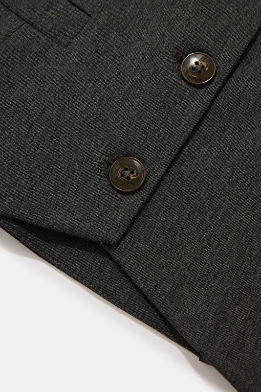 ANTHRACITE V NECK VEST 4