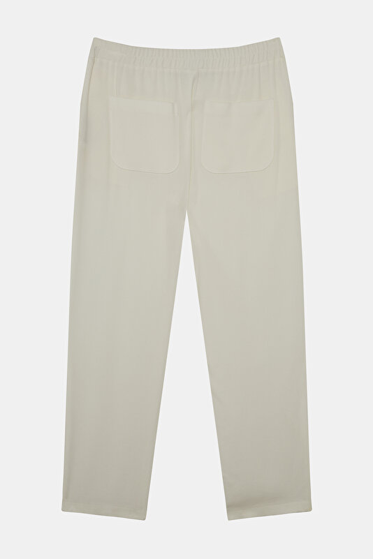 ECRU WIDE LEG TROUSERS 2