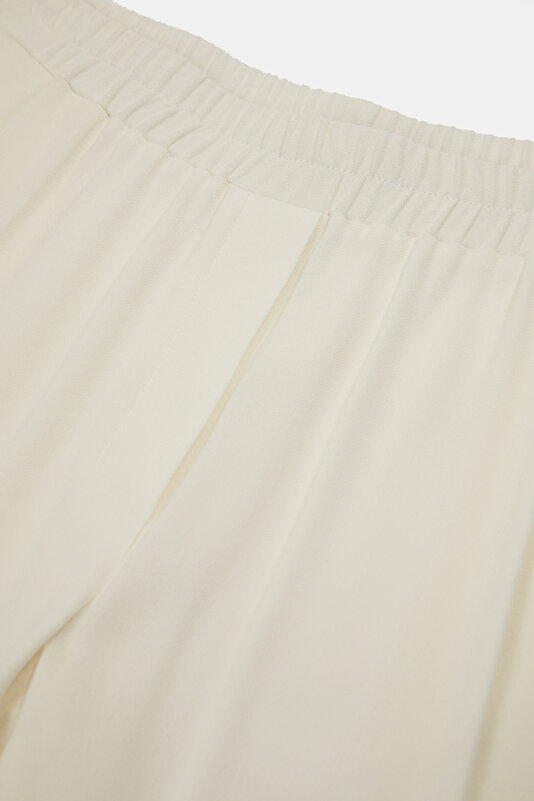 ECRU WIDE LEG TROUSERS 3
