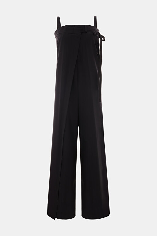 BLACK WOOL JUMPSUİT