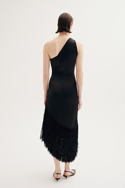 BLACK MIDI DRESS 2