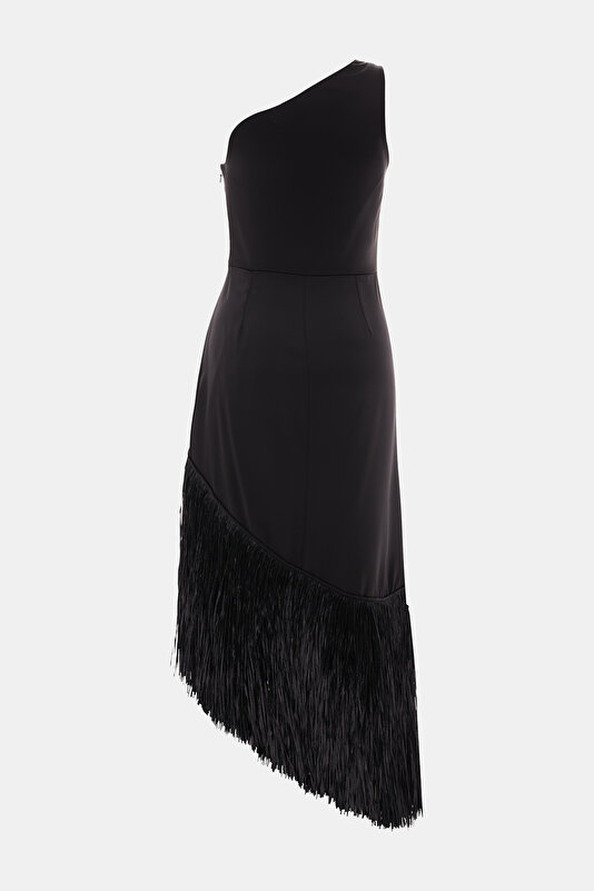 BLACK MIDI DRESS 4