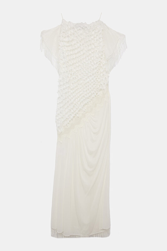 CREAM MİDİ DRESS 2