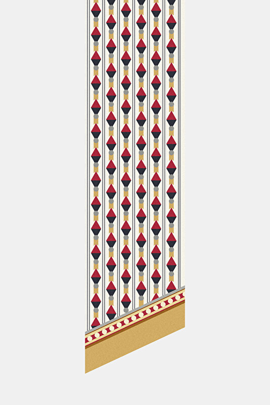 CAMEL GEOMETRİK DESENLİ TWILL FULAR 2