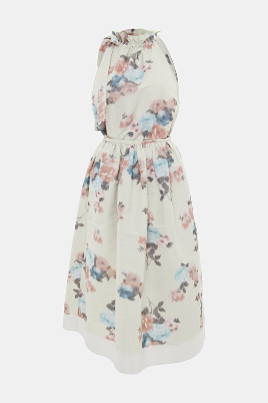 MULTICOLOR MIDI DRESS