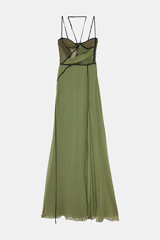 GREEN MAXİ DRESS