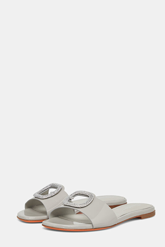 GREY LEATHER SLIPPER 2