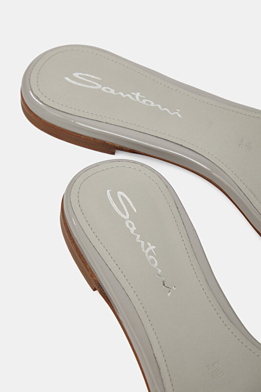 GREY LEATHER SLIPPER 4