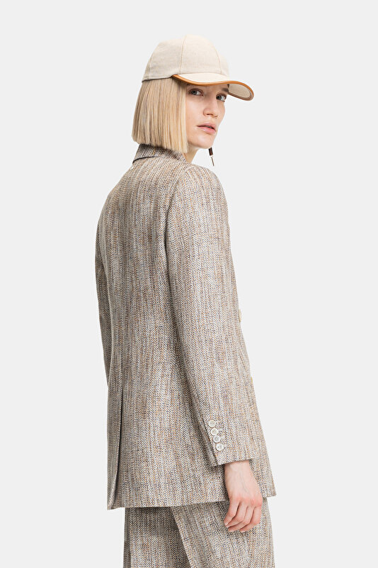 MULTICOLOR SURPLICE NECKLINE (CROSS-OVER NECKLINE) JACKET 4