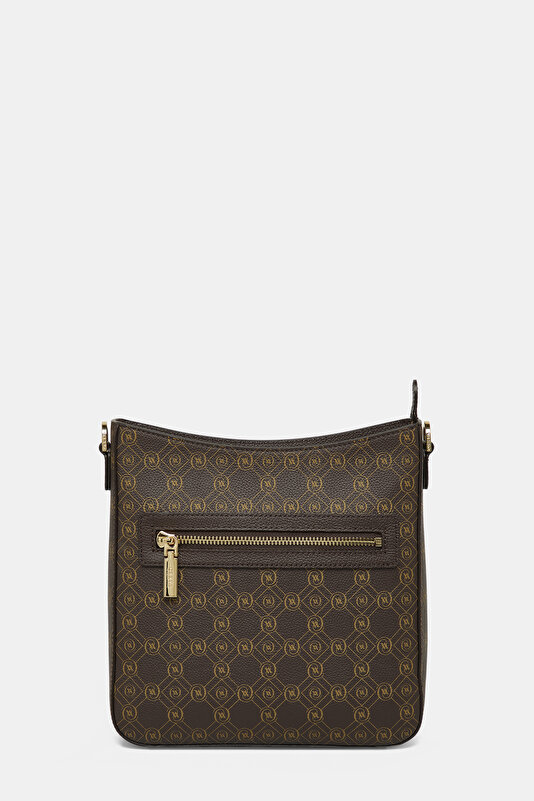 BEIGE MONOGRAM LEATHER BAG