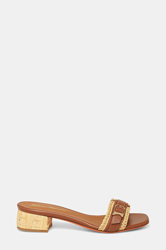 TAN LEATHER SLIPPER
