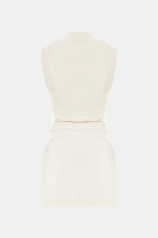 ECRU MINI DRESS 2