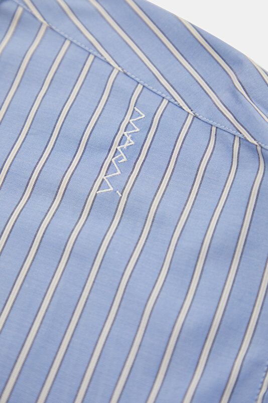 WHITE STRIPED PATTERNED SHIRT 4