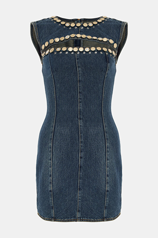 DARK BLUE MINI DRESS