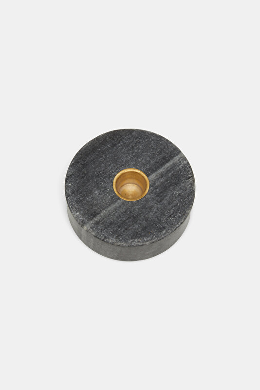 WHITE MARBLE CANDLE HOLDER 2