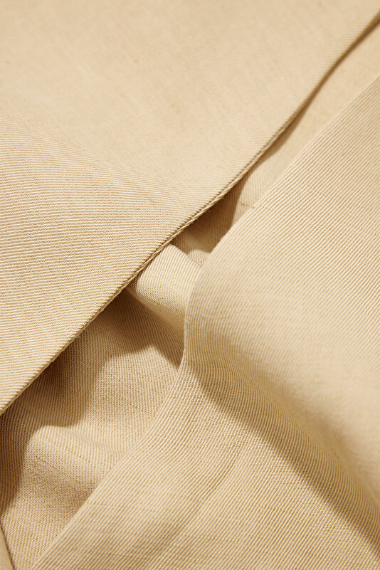 BEIGE SHORT SLEEVE BLOUSE 4