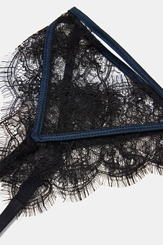 NAVY BLUE SILK BELT 3