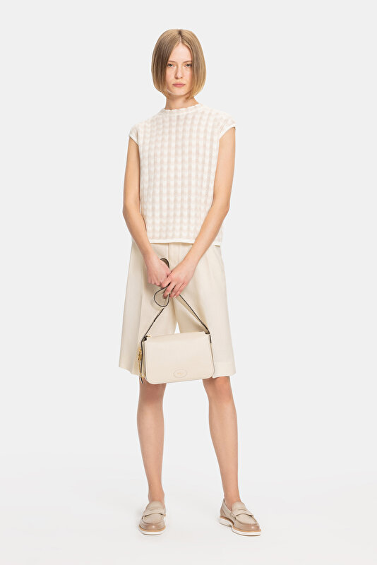 BEIGE BASIC / ROUND NECKLINE TRICOT 3